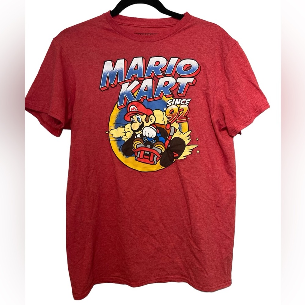 Cartoon Character Short Sleeve T-Shirt “Mario Kart”